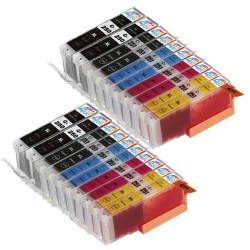 INK & TONER 20 Pack - Compatible Ink Cartridges for Canon Pgi-250 & Cli-251 Xl Inkjet Cartridge Compatible With Canon Pixma Mg5420 Mg5450