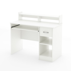 SOUTH SHORE , Axess, Desk With Keyboard Tray, Pure In White