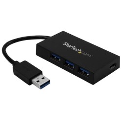 STARTECH 4 Port USB 3.0 Hub - USB-A to USB A & USB C - Incl Power Adapt
