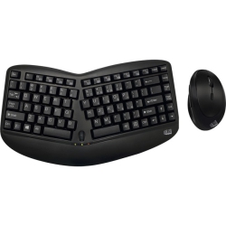 ADESSO Easytouch Wireless Optical Ergonomic Keyboard & Mouse Combo - (Wkb-1150Cb)