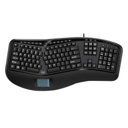 ADESSO Wired Ergonomic Keyboard Built-In Touchpad - (Akb-450Ub)