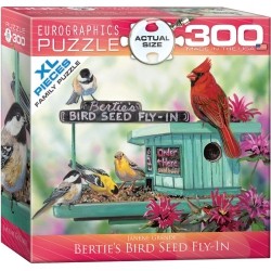 EUROGRAPHICS Bertie's Bird Seed Fly-In By Janene Grende 300-Piece Puzzle