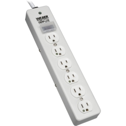 TRIPP LITE Surge Protector Power Strip Medical Hospital Rt Angle Plug 6 Outlet 6' Cord