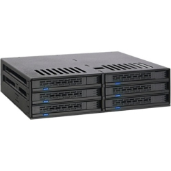 ICY DOCK Removable Derive 6X2.5 Inch SATA Sas / Mobile Rack Cage In 1X5.25 Inch Bay (Mb326Sp-B)