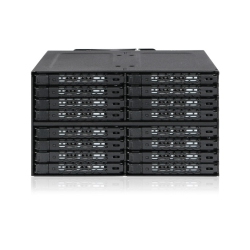 ICY DOCK Icy 16Bay 2.5 Sas/sata / Backplane Cage for 2X External 5.25 Bay (Mb516Sp-B)