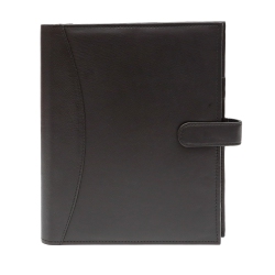 ASHLIN ® Designer | Hough Refillable Journal With Book Card Pockets Strap