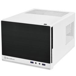 SILVERSTONE Case Mitx No Ps 0/0/(1) USB 3.0 Black And (Sst-Sg13Wb) In White
