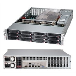 SUPERMICRO Case 2U 8X Sas3 12GBps SATA 920W (Cse-826Bac4-R920Lpb) In Black