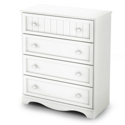 SOUTH SHORE CANADA South Shore Savannah 4-Drawer Chest, Pure In White