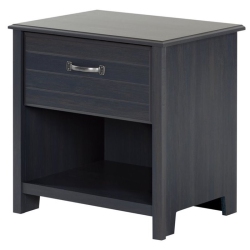 SOUTH SHORE CANADA South Shore Ulysses 1-Drawer Nightstand, Blueberry