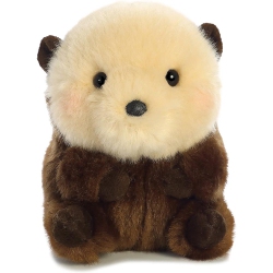 AURORA WORLD Rolly Pet Smiles Sea Otter Plush, 5