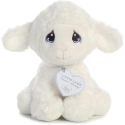PRECIOUS MOMENTS Aurora World 15723 Luffie Lamb, White, Small