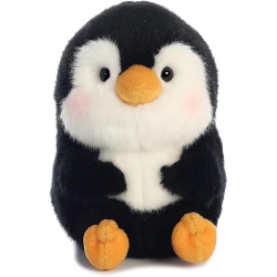 AURORA World Rolly Pet Peewee Penguin Plush, 5", Na