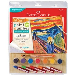 Faber-Castell Young Artists Deluxe Paint By Number Mixed Media Kit - Munch: The Scream