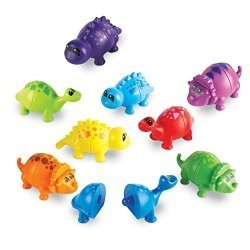 LEARNING RESOURCES Snap-N-Learn Matching Dinos, 18 Pieces