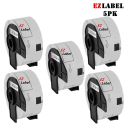 EZLABEL 5 Rolls Brother Compatible Dk1208 Large Address Labels 1-1/2" X 3-1/2" (38MM X 90.3Mm)