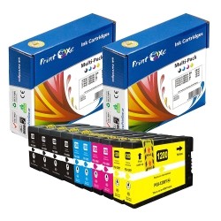 PRINTOXE Compatible 10 Ink Cartridges for Pgi-1200Xl (Pigment Ink) 2 Sets + 2 Bk; 4 Bk 9183B001, 2 Cyan 9196B001, 2 In Magenta