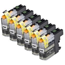 ZULU INKS 6 Pack Compatible Brother Lc101, Lc103, Lc105 6 for Use With Brother Dcp-J152W, Mfc-J245, Mfc-J285Dw, Mfc-J4310Dw, Mfc In Black