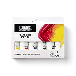 LIQUITEX Professional Heavy Body Acrylic 6-Pack - Color Set