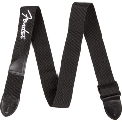 FENDER Poly Strap With Logo - Black In White