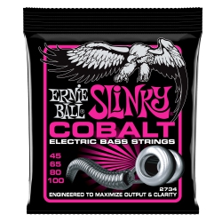 ERNIE BALL Super Slinky Cobalt Bass Guitar Strings Set 2734 (45-100)