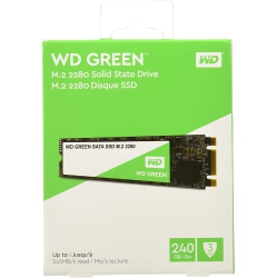 WESTERN DIGITAL SSD Wds240G2G0B 240GB M.2 2280 SATA 6GB S Wd Retail In Green