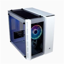 CORSAIR Crystal Series 280X RGB Tempered Glass Micro Atx PC Case In White