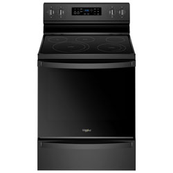 Cuisinière Électrique Autonome Lisse À 5 Éléments De 30 Po De Whirlpool - Noir - Bo - Parfait État