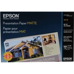 EPSON 100-Sheet 13" X 19" Matte Presentation Paper - (S041069-L)