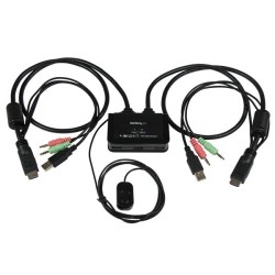STARTECH 2 Port USB HDMI Cable Kvm Switch With Audio And Remote Switch