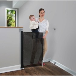 KIDCO Retractable Safeway Mesh Barrier - In Black