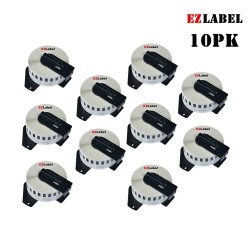 EZLABEL 10 Pack Dk2210 Compatible Continuous Labels 1.1 In X 100 Ft.( 29MM X 30.4M )