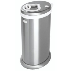 UBBI Deluxe Edition Metallic Stainless Diaper Pail - Chrome