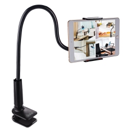 UOLO Gooseneck Mount for Smartphone/tablet - Flexible Arm & Clamp With Holder to Fit 4 - 10.6" Apple & Android Device