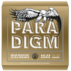 ERNIE BALL Paradigm 80/20 Bronze Acoustic Guitar Strings - Extra Light 10-50