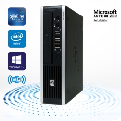 HP Refurbished (Good) - Compaq Elite 8300 Usff Desktop Small PC Computer Core I5 3470S 8GB 1Tb Windows 10 Pro Wifi (2012 Model)