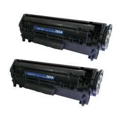 MAX SAVING - 2Pack Compatible Toner Cartridge for Cf283A, HP 83A Laserjet Pro Mfp M127Fn, M127Fw, M125Nw, M125Rnw, M225Dn, M201Dw, M201N