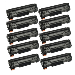 MAX SAVING - 10 Pack Compatible Toner Cartridges for Cf283A, HP 83A, HP Cf283A Laserjet Pro Mfp M127Fn, Mfp M127Fw, M125Nw, M125Rnw, M225Dn, M201Dw