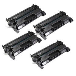 MAX SAVING - 4Packs Compatible With Toner Cartridge Cf226X (26X) for HP Cf226X Laserjet Pro M402D M402Dn, M426Dw, Mfpm426Fdn, Mfp M426Fdw In Black