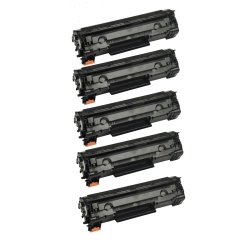 MAX SAVING - 5Pack Crg128 Compatible Toner Cartridge for Canon 128 L100, D550, Mf4412, Mf4420N, Mf4450, Mf4550, Mf4570Dn, Mf4580Dn, Mf4770N