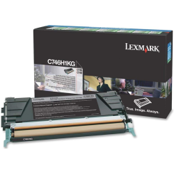 LEXMARK C746H1Kg (Black), High Yield Original Toner Cartridge for C746, C748 Series