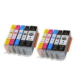 MAX SAVING - 10 PCs (2 Set) Compatible Pgi250, Cli251 (K, Pbk, C, M, Y) Ink Cartridge for Pgi-250, Cli- 251, Cli-251Xl, Pgi-250Xl, Pixma