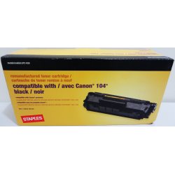 STAPLES Canon 104 (0263B001) Original Toner Cartridge For, Canon L90, L120, D420, D480, Mf4100 to Mf4690 In Black