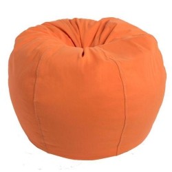 MY BEAN BAG Bean Bag Kids Round, Twill Beanbag In Orange