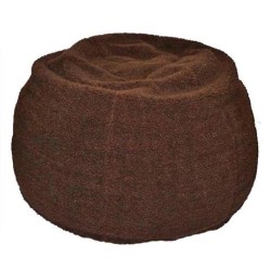 MY BEAN BAG Bean Bag Adult Round Fur Sherpa Chocolate Beanbag