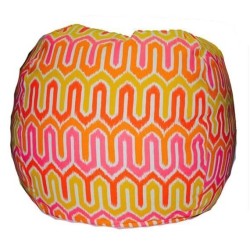 MY BEAN BAG Bean Bag Giant Ikat, Melon/pink Beanbag