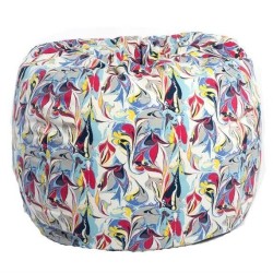 MY BEAN BAG Bean Bag Adult Round, Twill, Marble Print Beanbag
