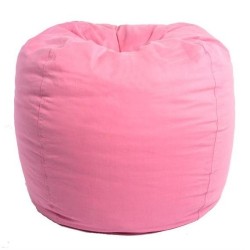 MY BEAN BAG Bean Bag Adult Round Twill Beanbag In Pink