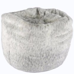MY BEAN BAG Bean Bag Fur, 40" Snow Leopard Beanbag In Grey