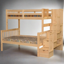 SCANICA Bunk Bed Stairway Twin Over Full With Trundle